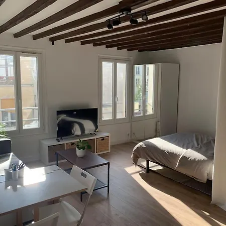 Studio Lumineux, Refait A Neuf, Metro Jourdain Paris Extérieur photo